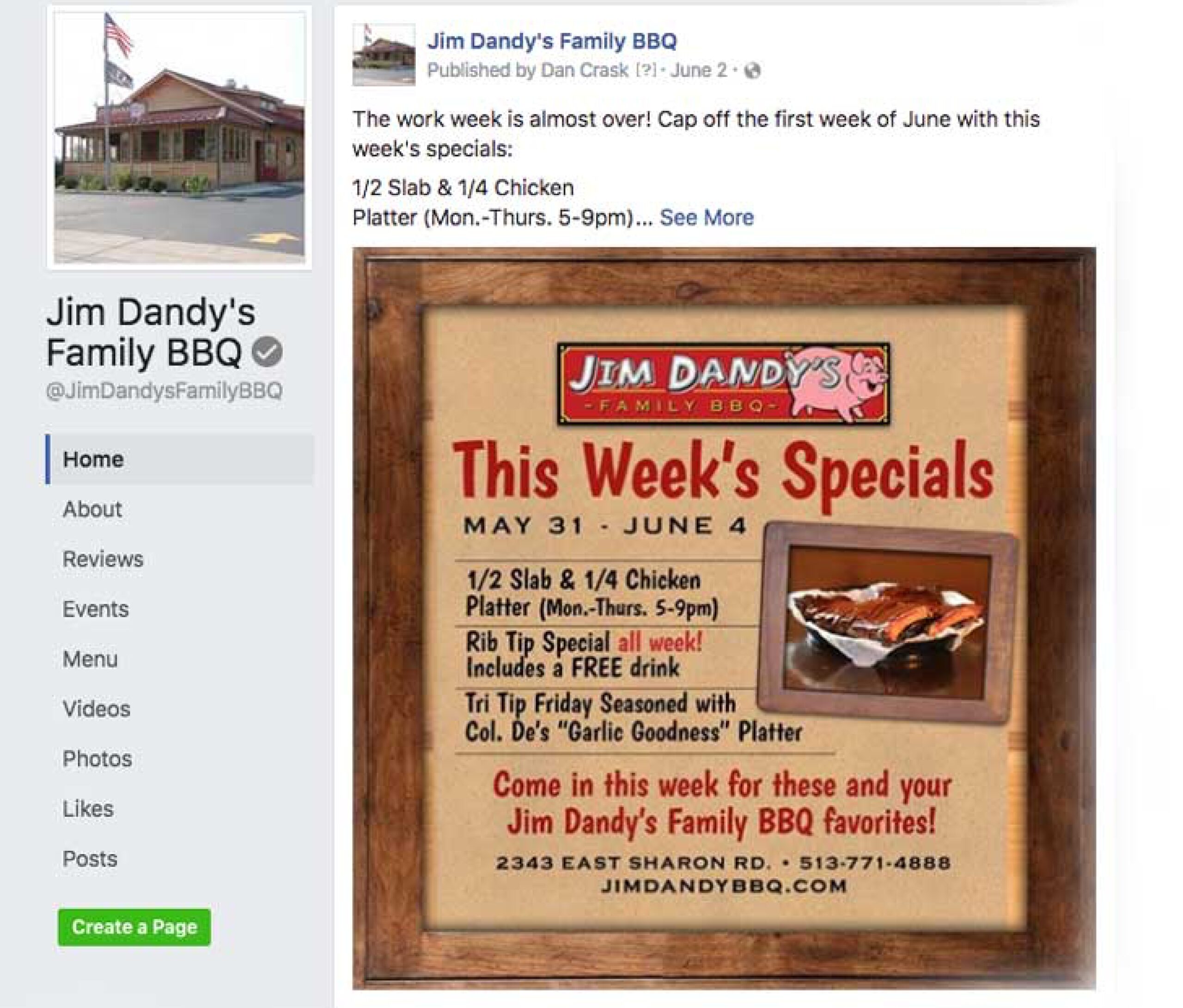 Brand Shepherd Case Study Jim Dandys BBQ social ad 2 scaled