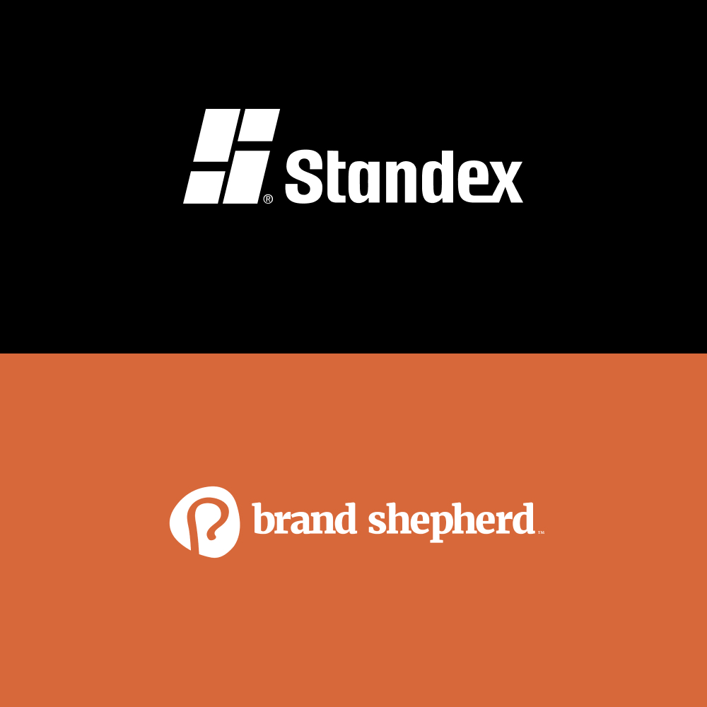 logos for both Standex International and Brand Shepherd